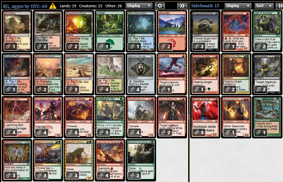 mtg 30th Anniversary Edition 60枚赤緑デッキ